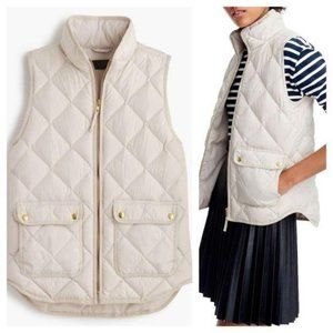 J. Crew Excursion Vest Down Quilted S Petite Sand